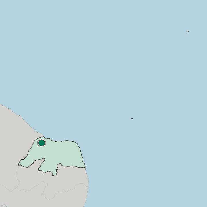 Map showing Mossoró — In Rio Grande do Norte