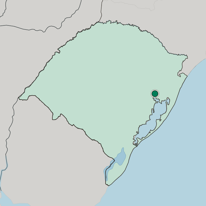 Map showing Vila Assunção — In Rio Grande do Sul