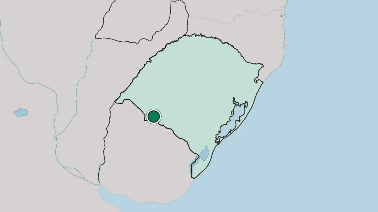 Map of Sant'Ana do Livramento in Brazil