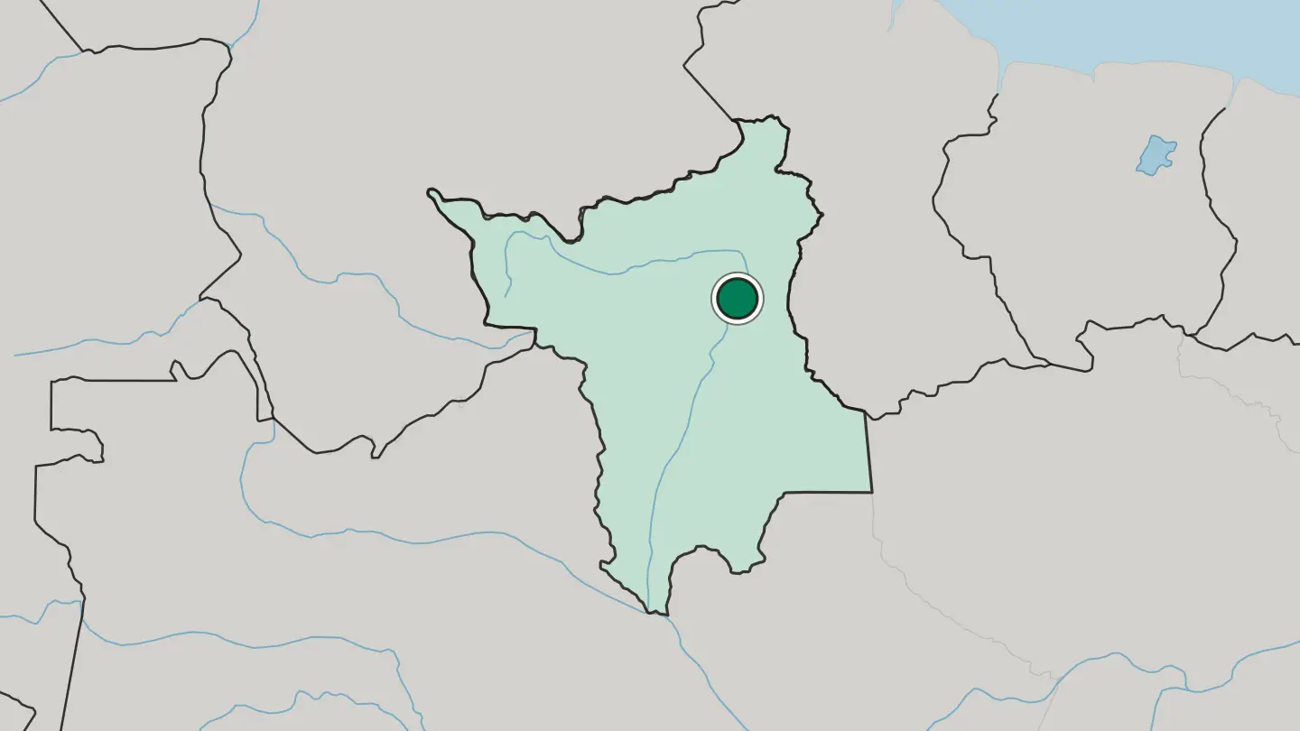 Map of Boa Vista in Brazil