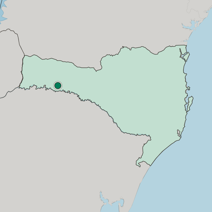 Map showing Chapecó — In Santa Catarina