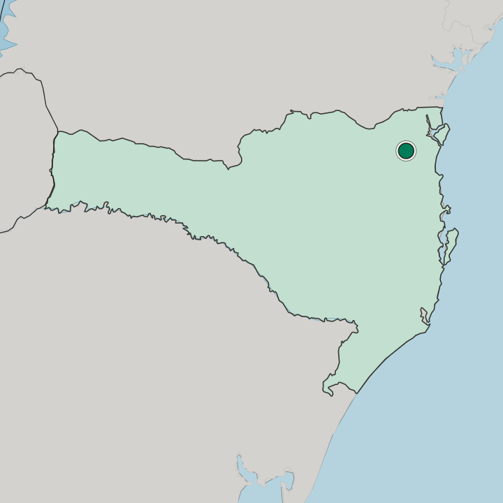 Map showing Jaraguá do Sul — In Santa Catarina