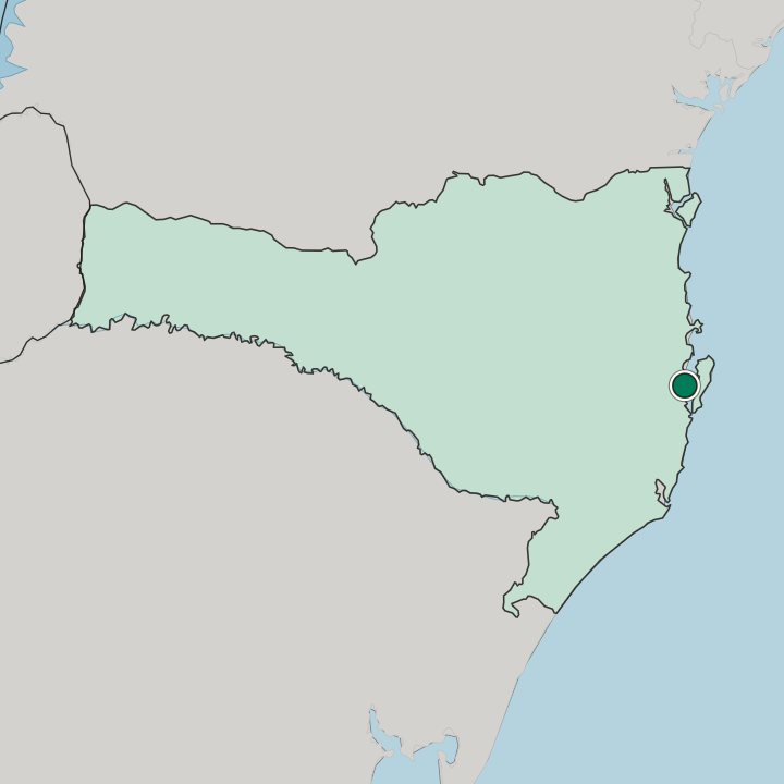 Map showing São José — In Santa Catarina