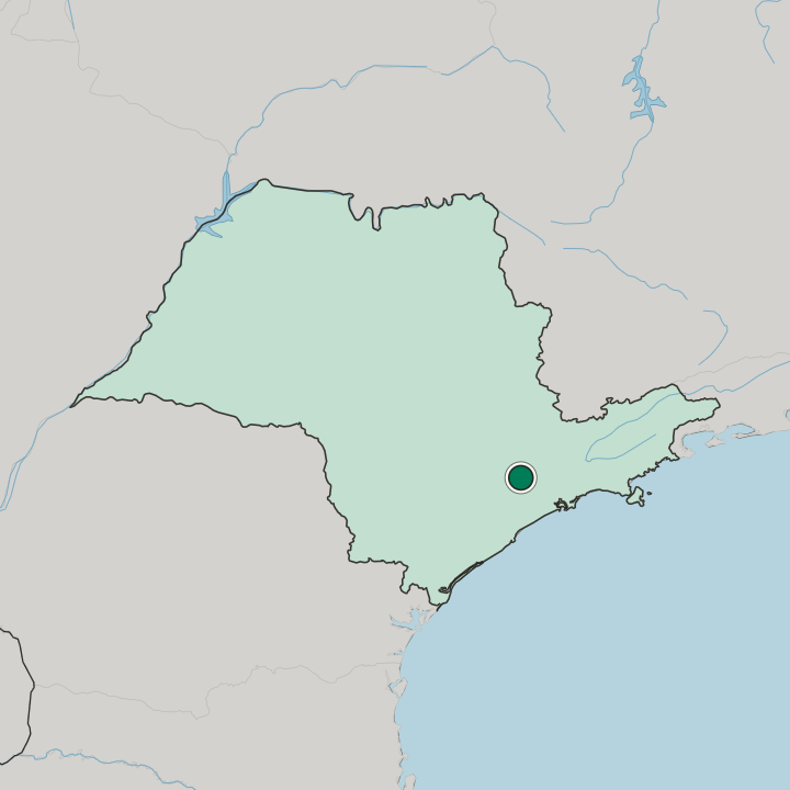 Map showing Cotia — In São Paulo