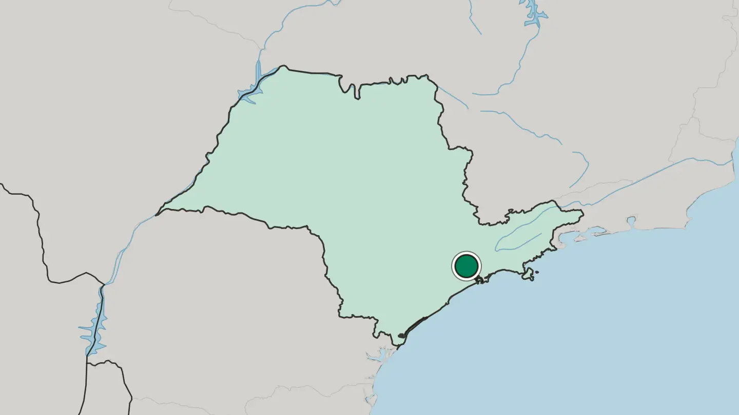 Map of Diadema in Brazil