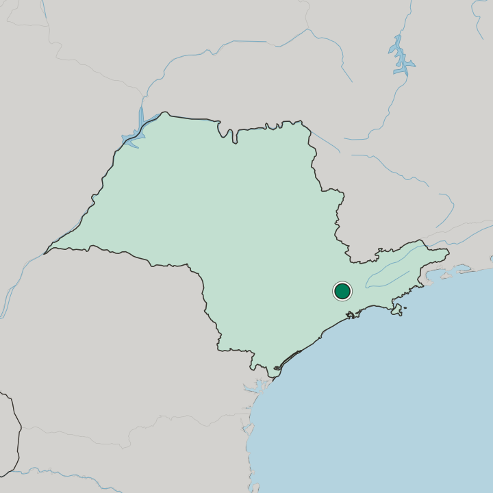 Map showing Guarulhos — In São Paulo