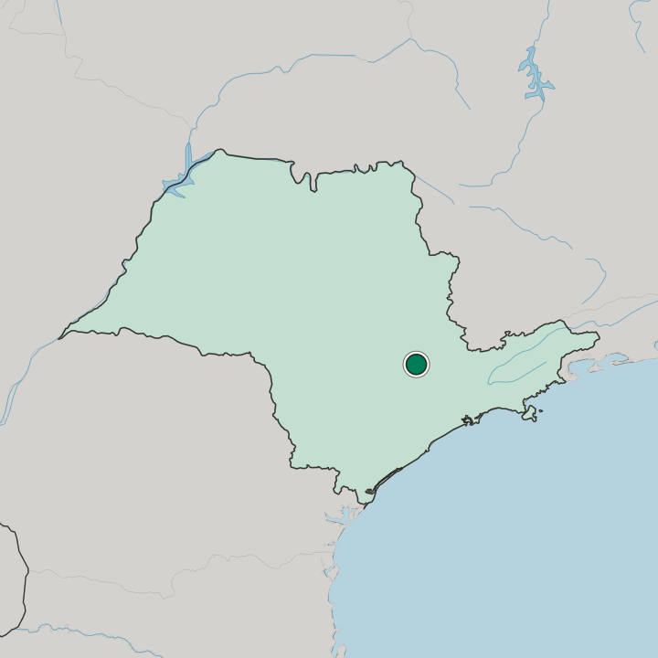 Map showing Indaiatuba — In São Paulo