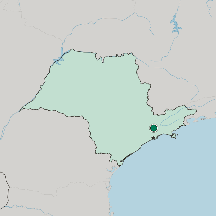 Map showing Itaquaquecetuba — In São Paulo
