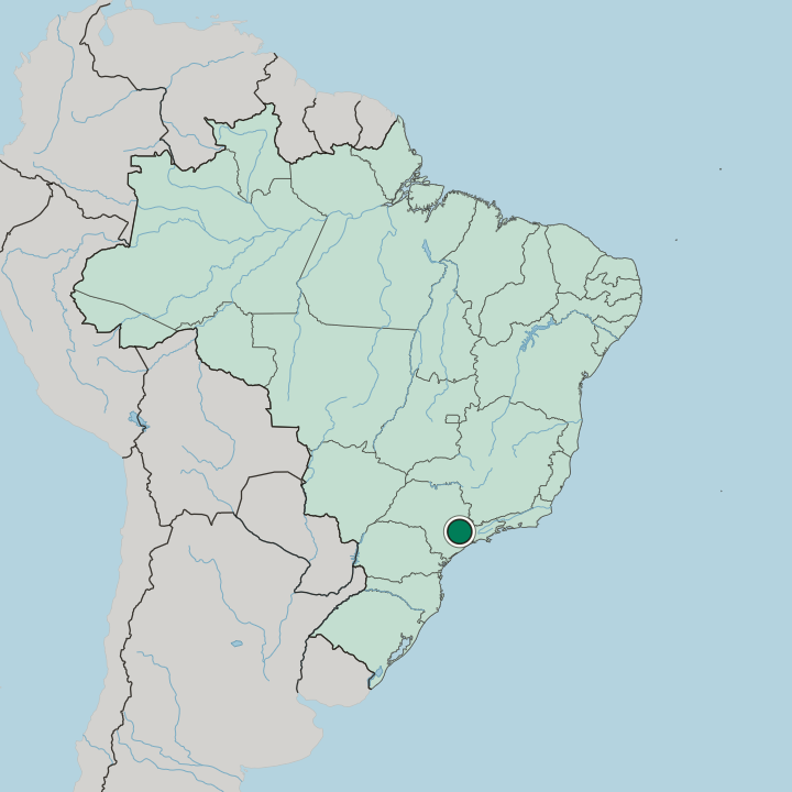 Map showing Itu — In Brazil