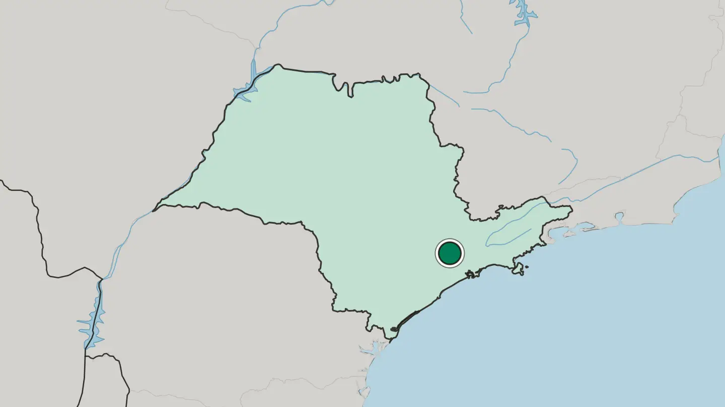 Map of Osasco in Brazil