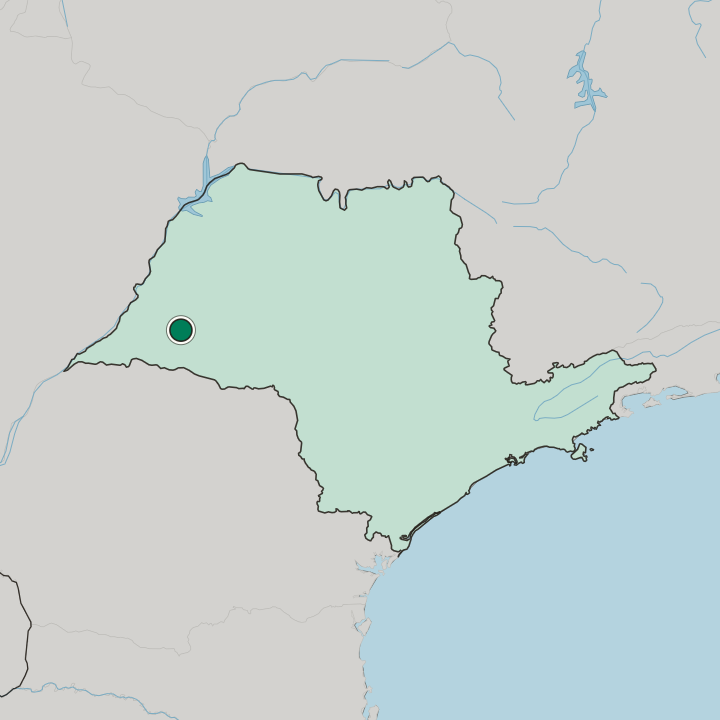 Map showing Presidente Prudente — In São Paulo