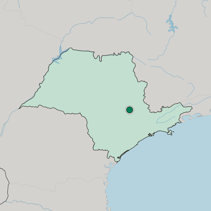 Map showing Santa Bárbara d'Oeste — In São Paulo