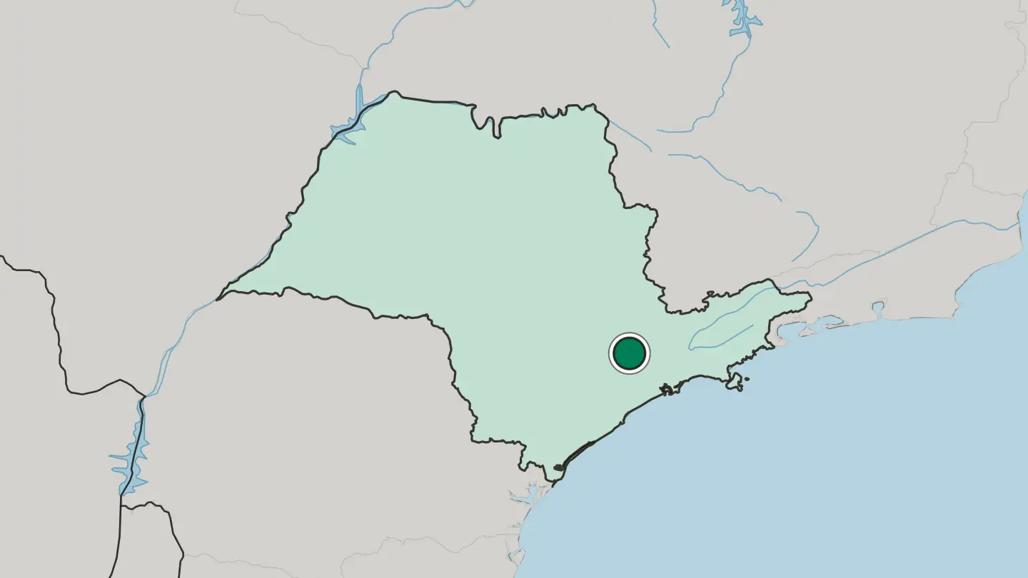 Map of Santana de Parnaíba in Brazil
