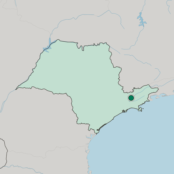 Map showing São José dos Campos — In São Paulo