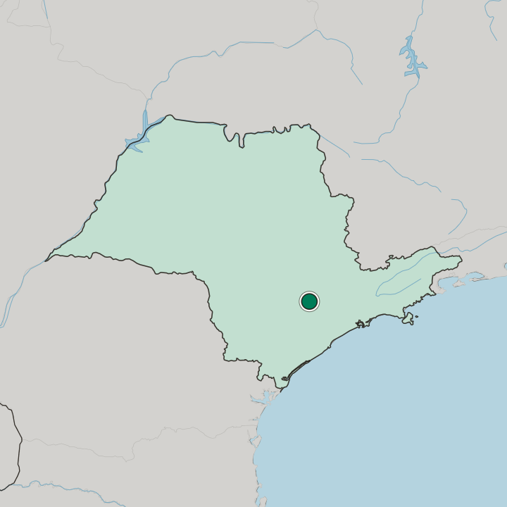 Map showing Sorocaba — In São Paulo