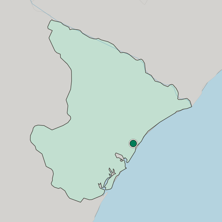 Map showing Aracaju — In Sergipe