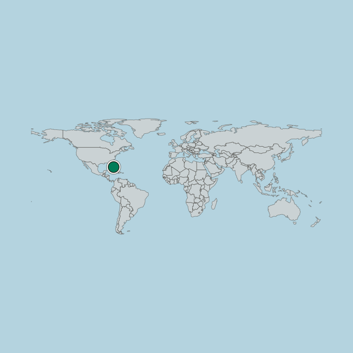 Map showing The Bahamas — Worldwide