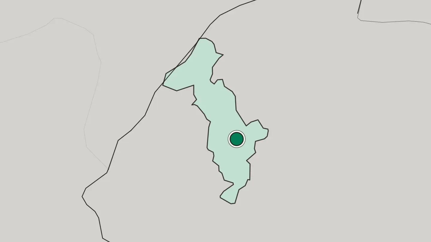 Map of Thimphu in Bhutan