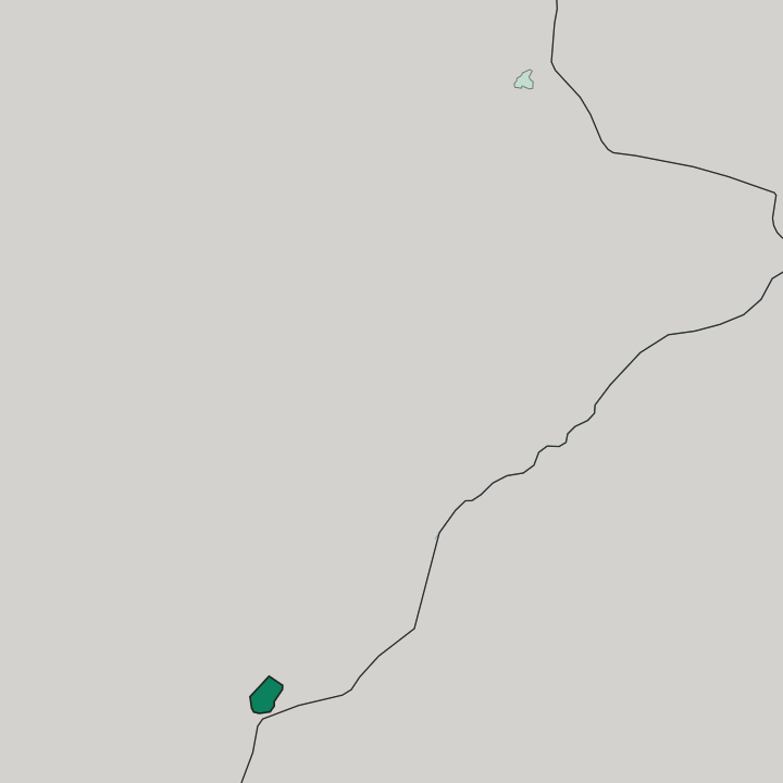 Map showing Gaborone — In Botswana