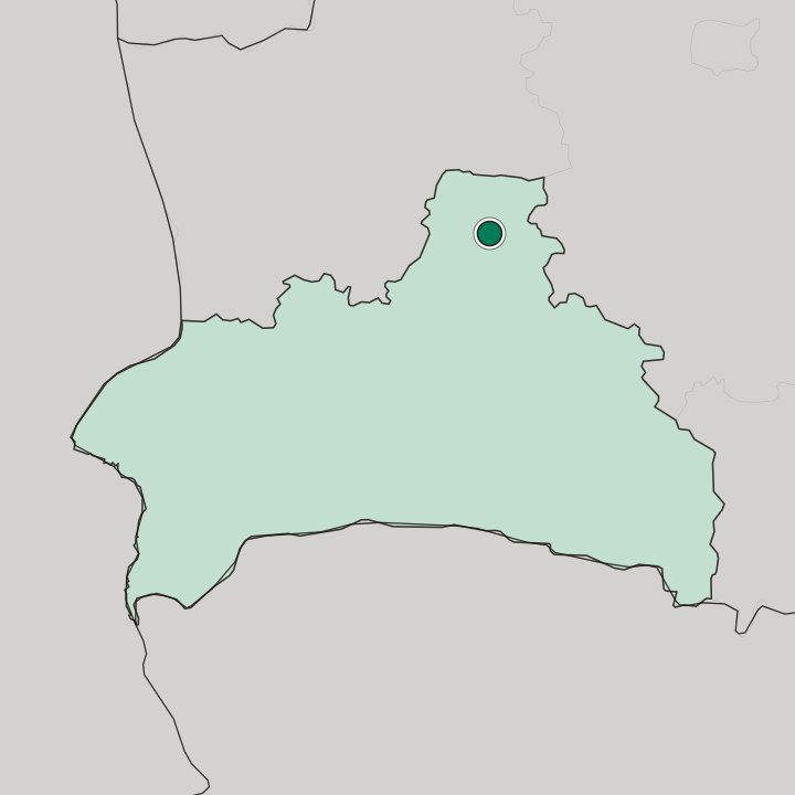 Map showing Baranovichi — In Brest Oblast