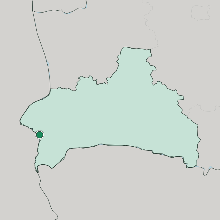 Map showing Brest — In Brest Oblast