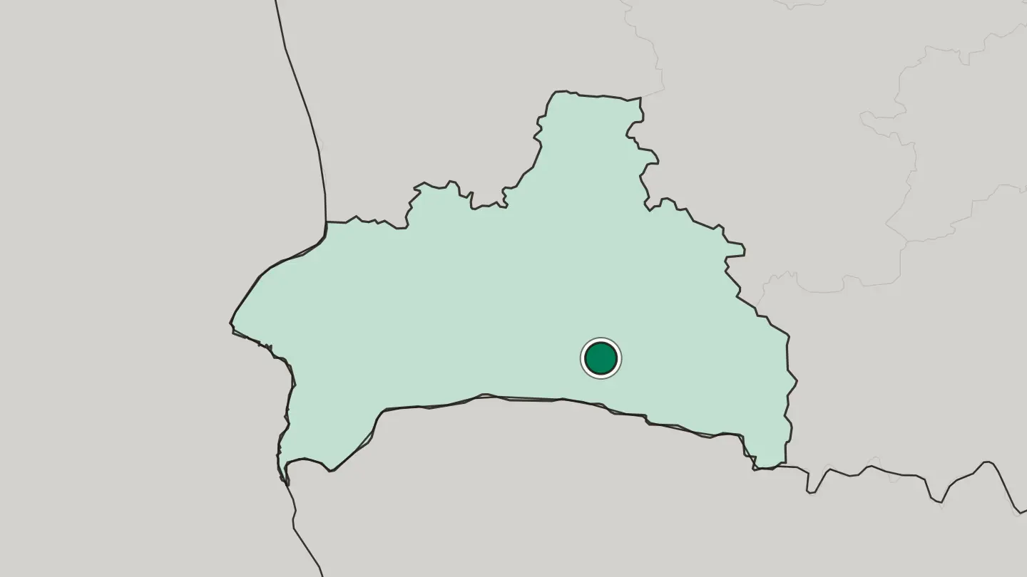 Map of Pinsk in Belarus