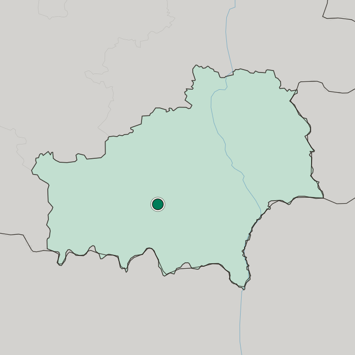 Map showing Mazyr — In Homyel’ Voblasc’