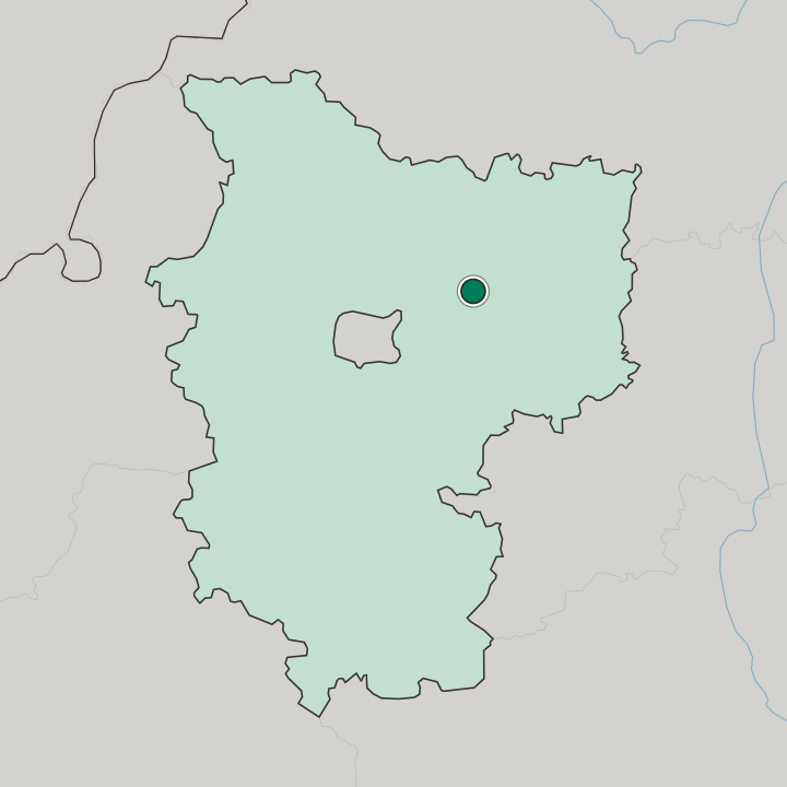 Map showing Horad Zhodzina — In Minsk Oblast