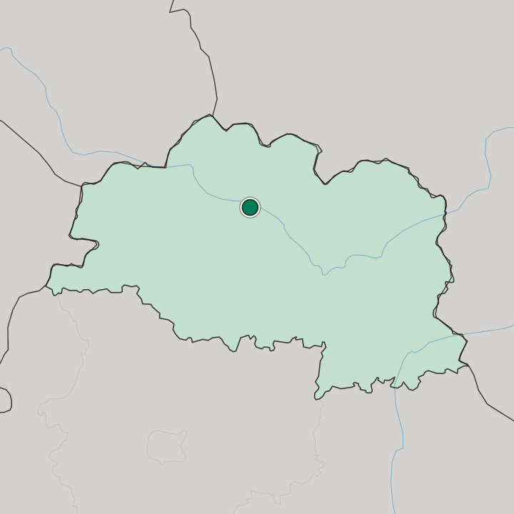 Map showing Novopolotsk — In Vitebsk Oblast