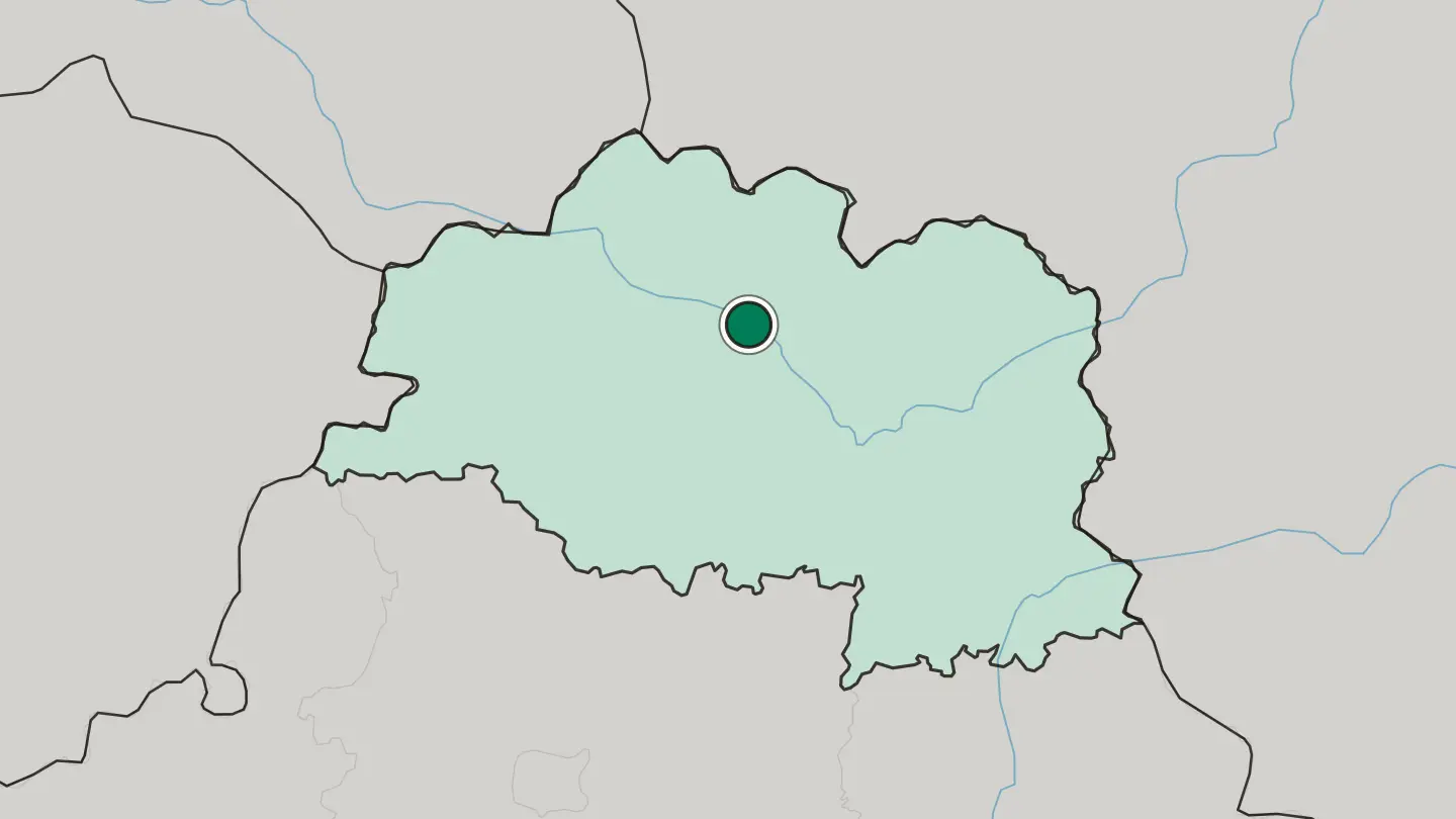 Map of Polotsk in Belarus