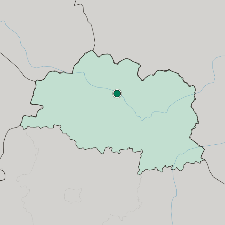 Map showing Polotsk — In Vitebsk Oblast