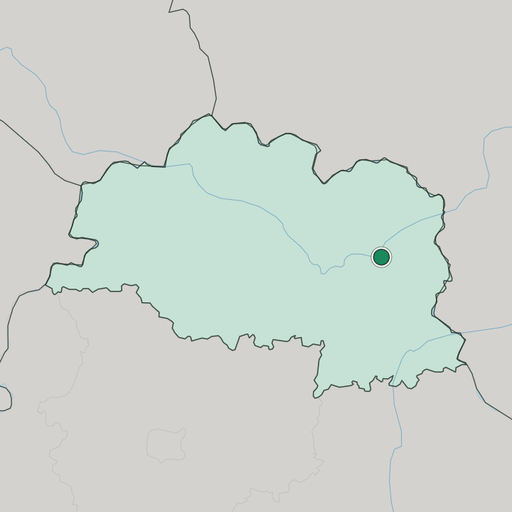 Map showing Vitebsk — In Vitebsk Oblast