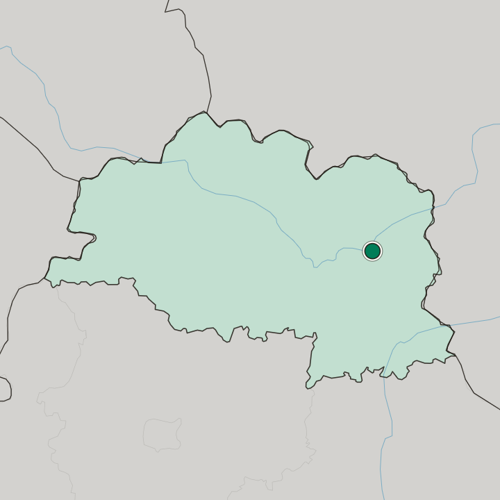 Map showing Vitebsk — In Vitebsk Oblast
