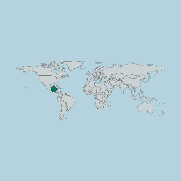 Map showing Belize — Worldwide
