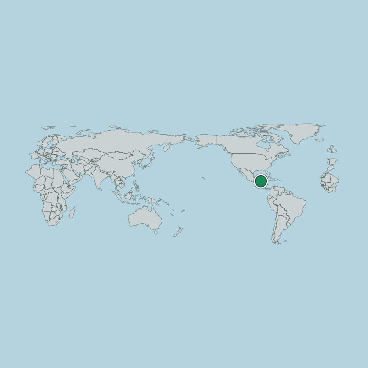 Map showing Belize — Worldwide