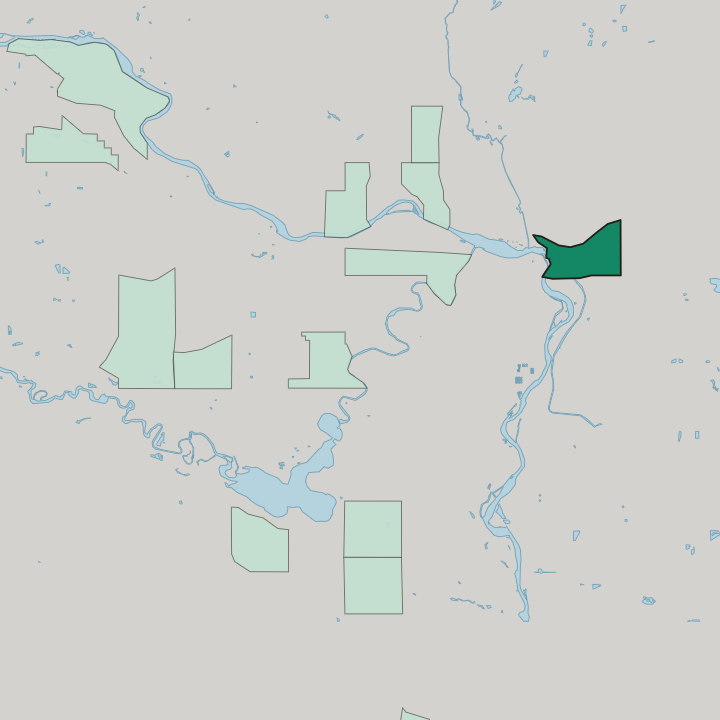Map showing Albert Park/Radisson Heights — In Calgary
