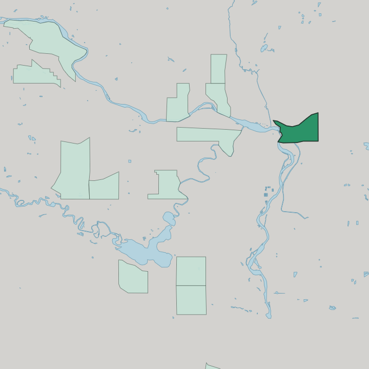 Map showing Albert Park/Radisson Heights — In Calgary