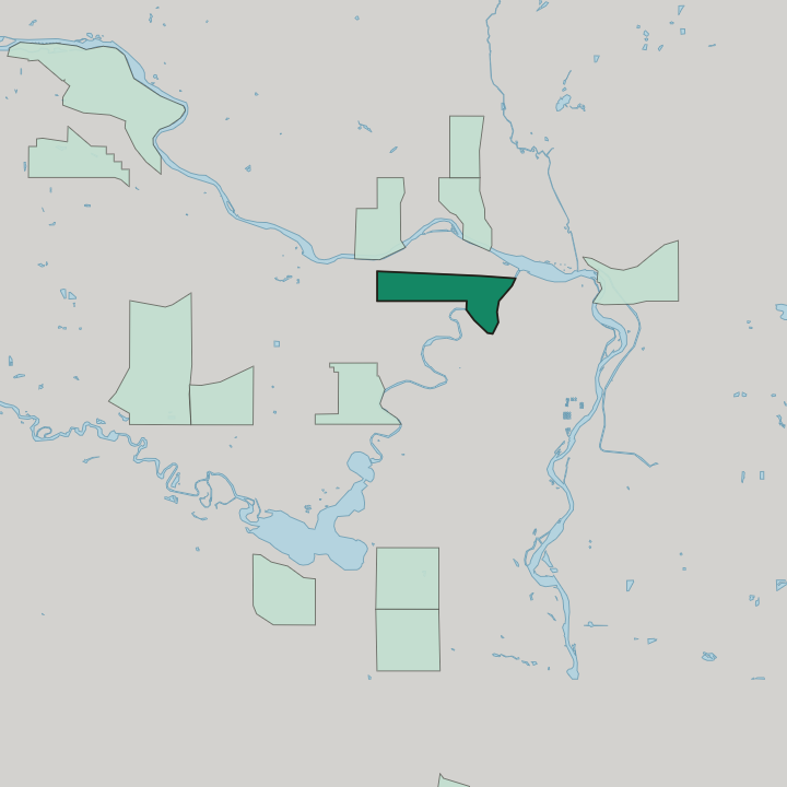 Map showing Beltline — In Calgary