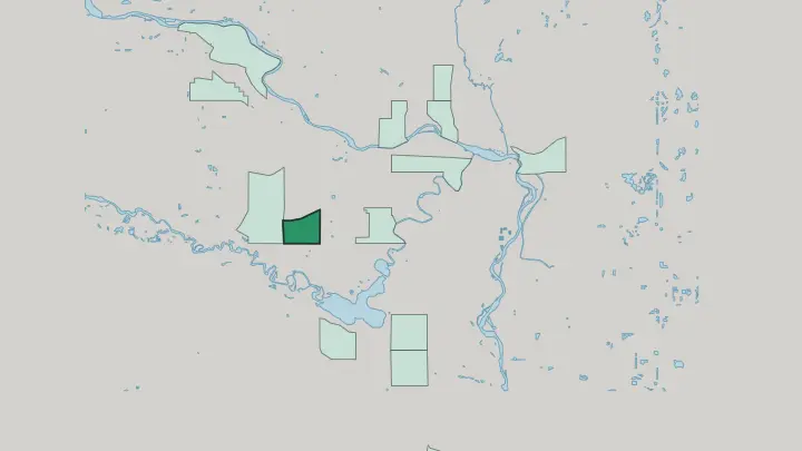 Map of Glamorgan in Calgary