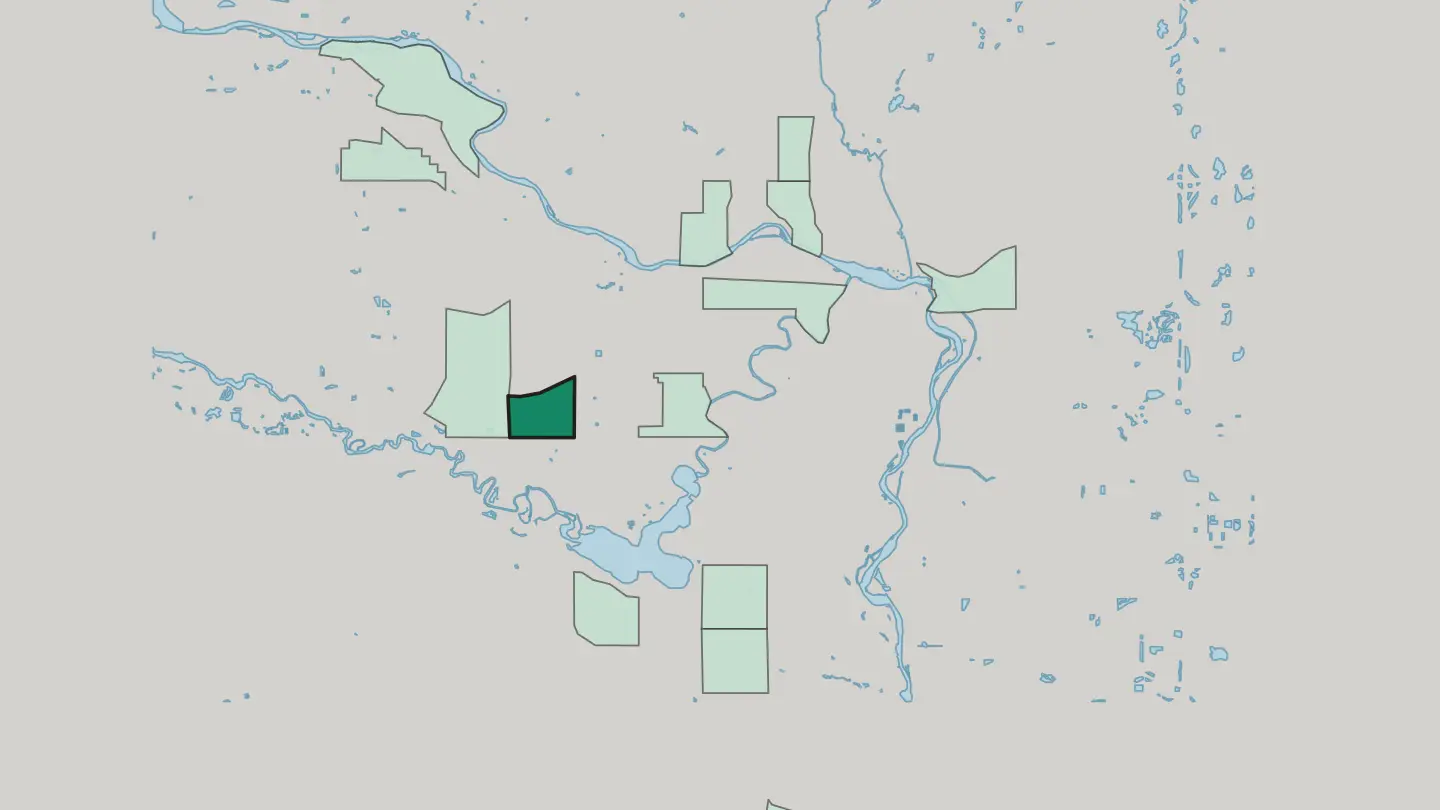 Map of Glamorgan in Calgary