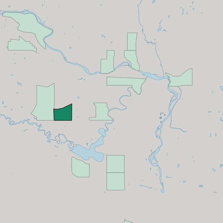 Map showing Glamorgan — In Calgary