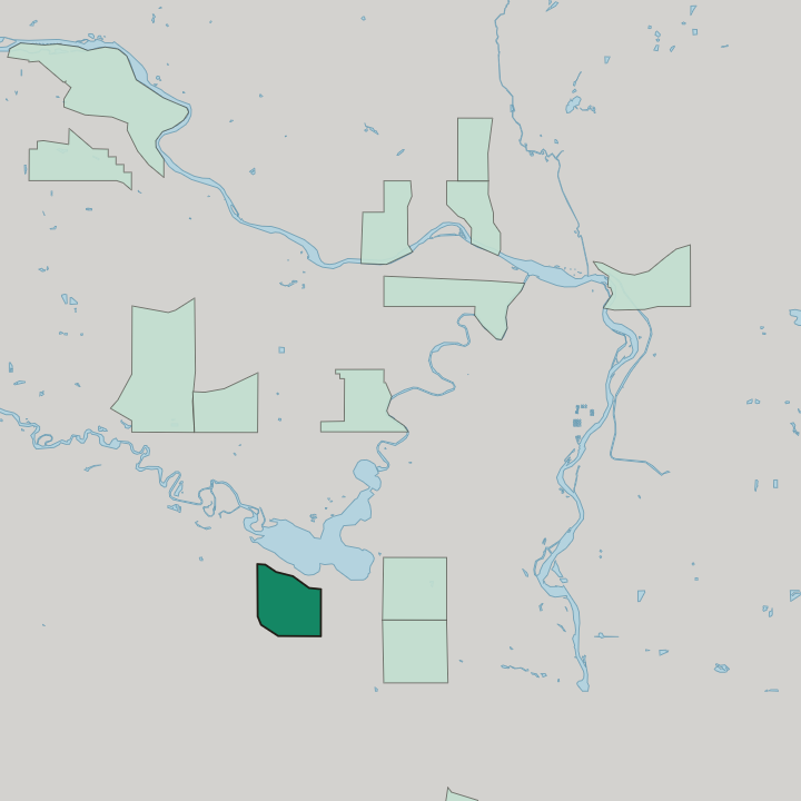 Map showing Oakridge — In Calgary
