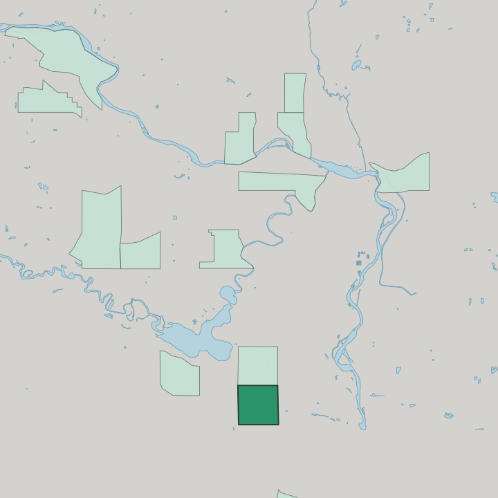Map showing Southwood — In Calgary