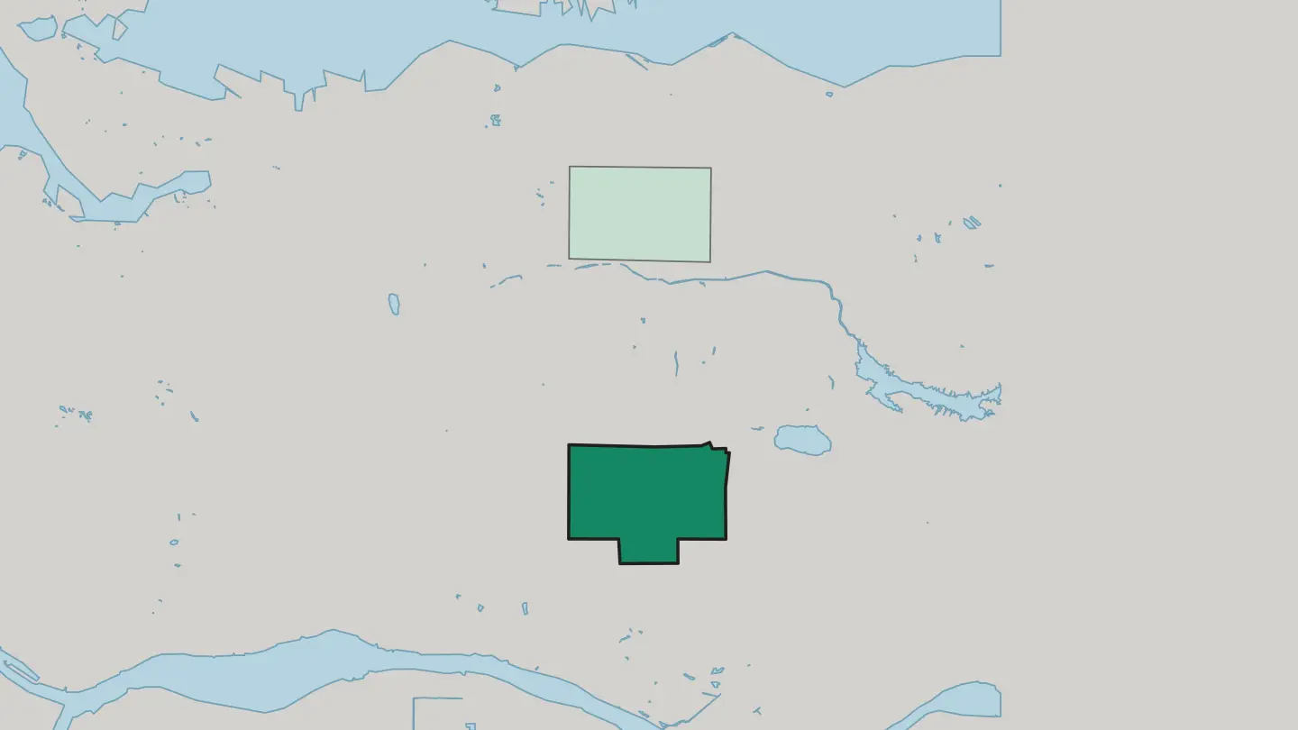 Map of Metrotown in Burnaby