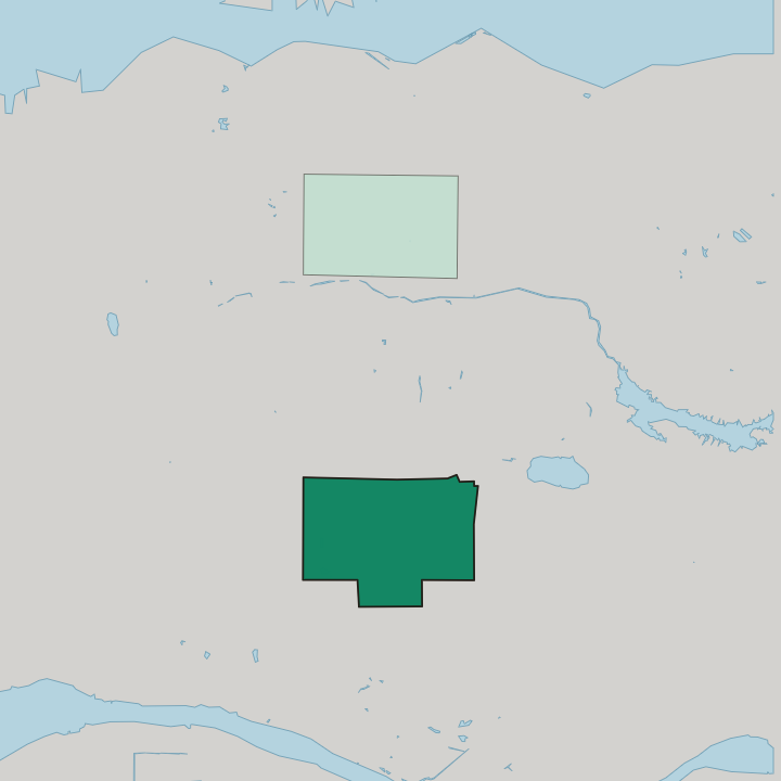 Map showing Metrotown — In Burnaby