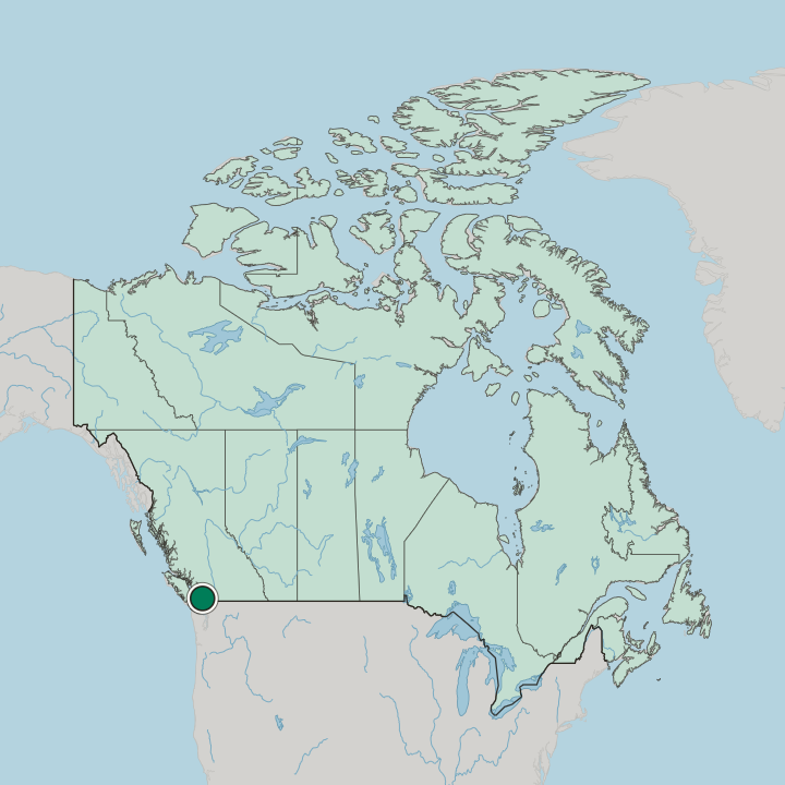 Map showing Richmond — In Canada