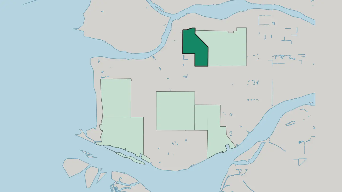 Map of West Cambie in Richmond