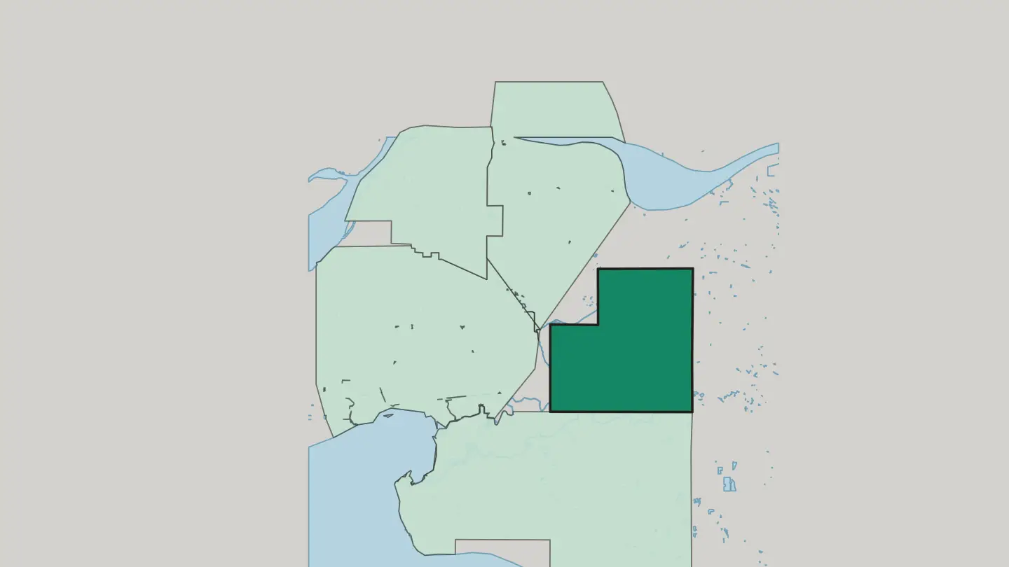 Map of Cloverdale in Surrey
