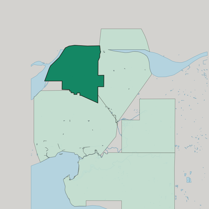 Map showing Whalley — In Surrey