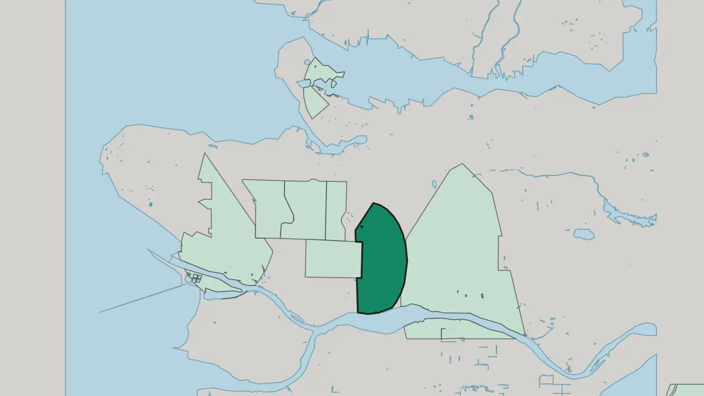 Map of Punjabi Market in Vancouver